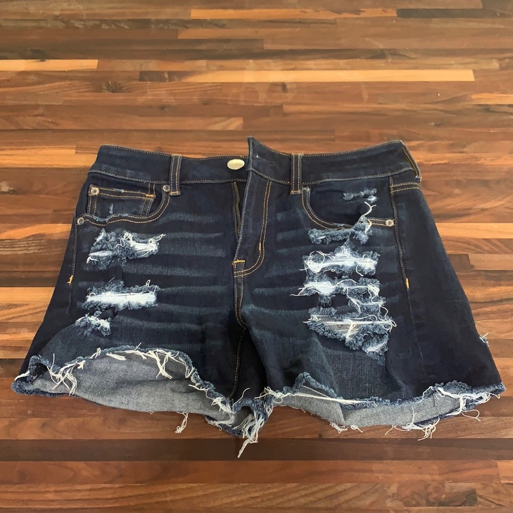 Super stretch jean shorts
